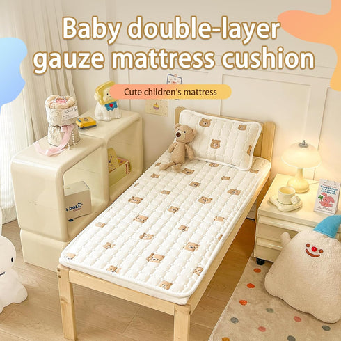 Corzhab 100% Baby Crib Mattress Cover Protector, Toddler Mattress Cotton Mini Baby Mattress Protector Cushion,Toddler
