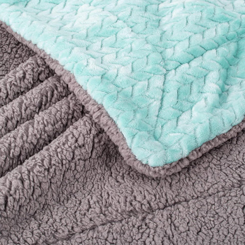 Cozy (40" 48", Fuzzy Blanket or Fluffy Blanket for Baby Girl or boy, Soft Warm Coral Fleece Toddler, Infant or Newborn