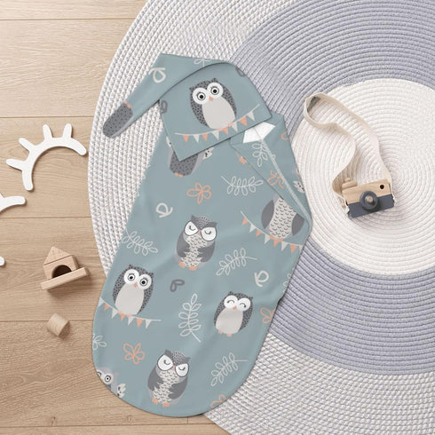 Swaddle Blanket for Baby - Swaddling Sleeping Sacks, Unisex Baby Stuff with Hat, Owl