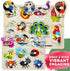 1-3 6XSET 2-4 3-5 QUOKKA Wooden Puzzles for Toddlers - Toddler Puzzles Ages with Rack - Learning Alphabet - Numbers