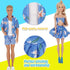 89Pcs Doll Clothes and Accessories for 12 Inch Boy Doll and 11.5 Inch Girl Doll, Seaside Wear Clothes and Shoes