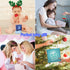 3 6 9 12 (4pcs) Bloobloomax Baby Soft Hanging Rattle, Car Seat Stroller Toys with Plush Animal C-Clip Ring for Infant