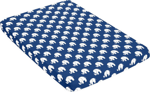 BaeBae Goods 3 Pack, Fitted Baby Crib Sheets for Boys and Girls, Soft and Breathable Jersey Cotton, Navy and White