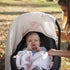 100% Meracorallo Muslin Baby Car Seat Cover, Cotton Infant Carrier Cover, Lightweight Breathable Soft Carseat Canopy