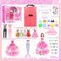 66Pcs Closet 11.5 Inch Set 1 4 5 6 7 8 9 10 Doll Clothes and Accessories with Doll for Doll Dress up with Doll Fashion