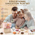 Playset Set Airlab Kids Coffee Toy Coffee Maker for Toddler Wooden Kitchen Accessories Pretend Play for Girls Boys Ages