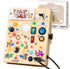 LED Busy Board for Toddlers 1-3,Montessori Toy with Key Switch, Light Up