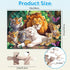Jeacirio 5-8 100 4-6 4-Pack Kids Puzzles Ages - Wild Animals Puzzles Piece Jigsaw Puzzles for Kids Ages Toddler Puzzle