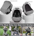 MARLIFER Baby Car Seat Cover, Large Mesh Window, Breathable Fabric, Infant Windproof Canopy, Universal Fit CarSeat