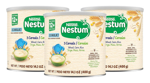 Nestum Nestle Junior Cereal, 3 Cereals - Wheat, Corn & Rice, Made for
