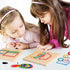 2Pack Wooden Geoboard Montessori Toy, Graphical Educational Toy for Kids with Pattern Cards
