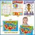 Gifts2U Sets Pretend Play School for Kids - With Teacher Bag, Whiteboard, Learning Clock, Educational Posters