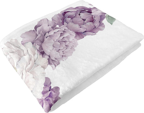 Set Sweet Jojo Designs Lavender Purple Boho Shabby Chic Floral Girl Baby Milestone Blanket Newborn Monthly First Year