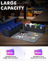 Card Storage Box with Dice Tray for MTG, 5 in 1 Card Deck Case Holds 900+ Unsleeved Cards, Strong Magnet Organizer