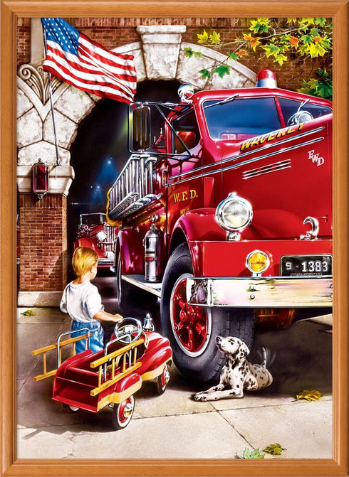 MasterPieces 1000 Piece Jigsaw Puzzle for Adults - Firehouse Dreams - 19.25" x 26.75" - Family or Youth