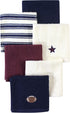 Hudson Baby Unisex Baby Super Soft Cotton Washcloths, Football, One Size