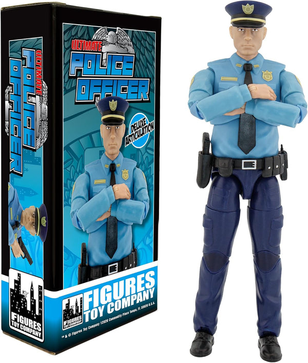 Figures Toy Company Ultimate 6.5 Inch Police Officer Figure with Deluxe Articulation