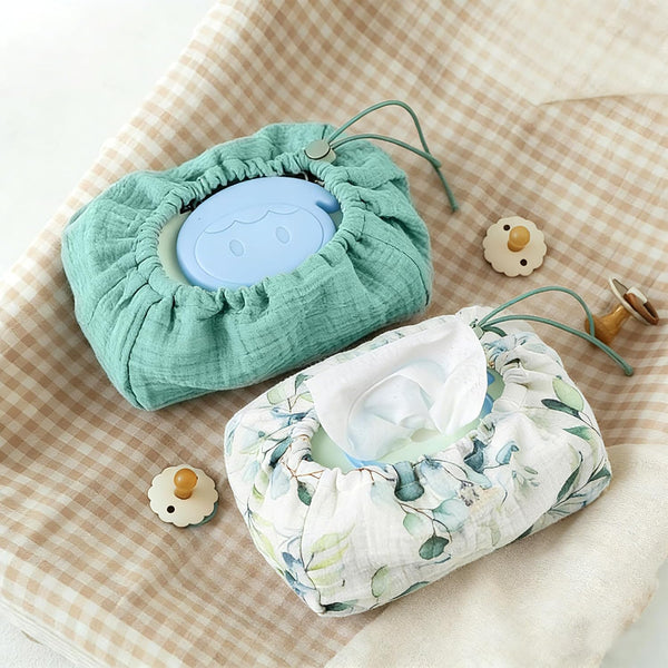Baby Wipes Cover, One Size Fits All Wipes Packages, Muslin Cotton Tissue