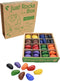 Crayon Rocks Just Rocks in a Box, 8 Colors, Tripod Grip Crayons