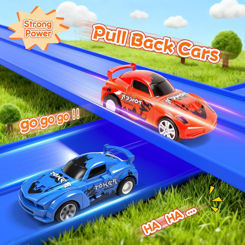 16 2 4 1/64th 3 KETIEE Flex Tracks Ft for Kids, Flexible Race Car Ramp Track with Small Racecars and Suction Cups