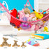 Jumbo Toy Hammock 83" Stuffed Animals Storage Net, Extra Large Kids Mesh Toy Organizer Wall Sling (Pink)