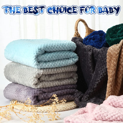 10 30 40 Inch Peryiter Pieces Baby Fuzzy Blankets x Toddler Soft Throw Blankets Warm Newborn Receiving Infant Blanket