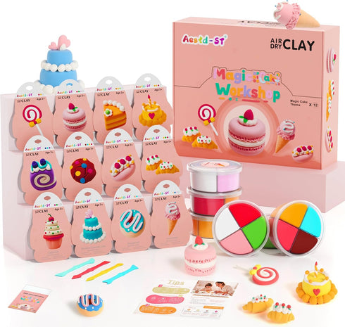 Air Dry Clay Kit - Cake Themed, Modeling Clay for Kids, Dessert