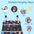 Accmor Hanging Baby Diaper Caddy Organizer, Diaper Stacker for Changing Table, Crib, Playard, Black