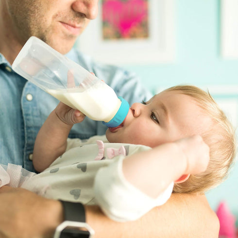 8 (Pack 12) Evenflo Feeding Classic Clear Plastic Standard Neck Bottles for Baby, Infant and Newborn - Teal/Green/Blue