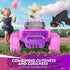 1:20 20Km/h 2.4GHz Remote Control Car for Girls: Scale Pink Purple Rc Truck with LED Light and DIY Windmills - All