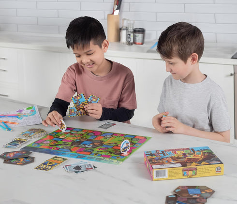 JH5 4 2-4 Construction Kids Board Game for Kids Ages and Up, Fun and Cooperative Building Game for Players, Easy