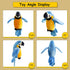 Houwsbaby 9'' Blue Electronic Musical Talking Parrot Plush Toy - Interactive Toy, Recording Stuffed Animal for Kid Girl