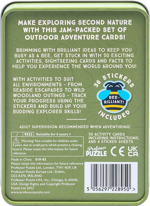 Outdoor Adventure Card Game for Family Fun