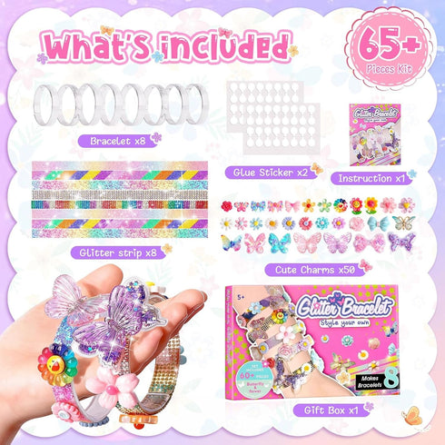 5-12 5 6 7 8 9 10 Friendship Bracelet Making Kit for Girls, Year Old Girl Birthday Gifts, Arts and Crafts Kits
