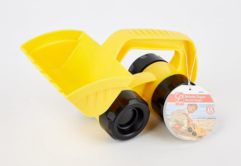 Hape Monster Digger Beach and Sand Toys, Yellow, Dimensions: L: 9.1, W: 5.1, H: 5.3 inch
