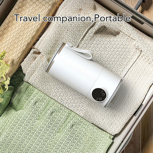 Yunir Warmer,400ML 55 Portable Baby Bottle USB Charging Travel Bottle Warmer,Heat Up to Cordless Travel Baby Milk