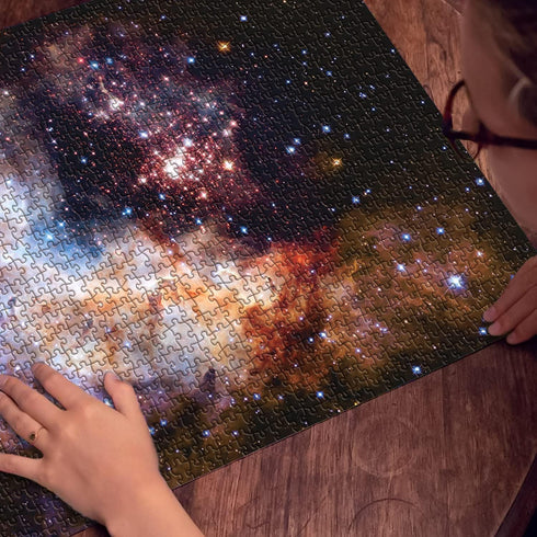 Space Puzzle 1000 Pieces - Adult Solar System Galaxy Jigsaw Puzzle, Hubble-Westerlund 2 Planets Star Nebula Universe
