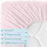 100% (28"x 52") Muslin Crib Sheets, Organic Cotton, Breathable and Ultra-Soft, Standard Crib Sheet Mattress for Girls