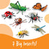 3+ Learning Resources Jumbo Insects - Animal Toys for Kids, Toddler Preschool Science, Fine Motor Skills, Gifts