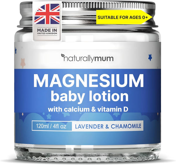 NaturallyMum Baby Magnesium Lotion with Calcium & Vitamin D | Support for