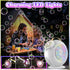 FORALES 15000+ 90 360 Bubble Machine, Automatic Bubble Maker Rechargeable, Big Bubbles per Min, Colorful LED Lights