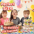 24x Galactic Space Cupcake Toppers, Durable Picks for Kids' Birthday Décor