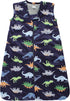 Hudson Baby Unisex Plush Faux Fur Sleeping Bag, Wearable Blanket, Dinosaurs, 6-12 Months