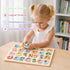 MEZHOBBY 1-3 6 Pack Wooden Peg Puzzles for Toddlers Toddler Puzzles, Preschool Educational Learning Puzzle Toys