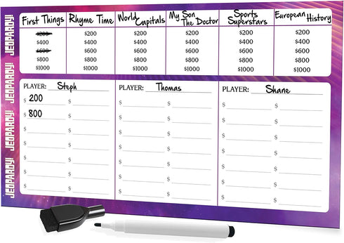Jeopardy! Fast-Moving Game of Questions and Answers for Home Entertainment with Friends and Family