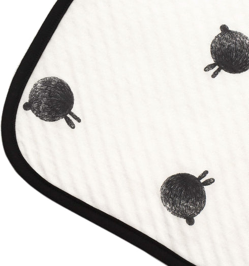 LITTLE FENNEC 2-ply 41" 41" Organic Cotton Knit Cuddle Blanket for Babies and Toddlers, x - Bunny