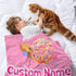 YouBaiVS 1 Baby Blanket for Boys Girls Soft Plush Receiving for Newborns - Donut Style