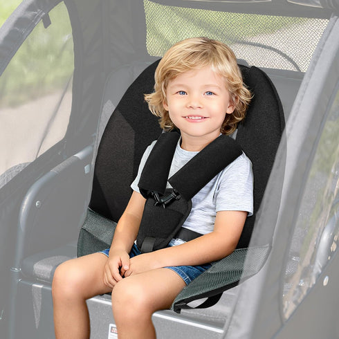 Ihaapsi 3D Baby Trailer Comfort Seat Liner Padded Infant & Toddler Cushion for Bike Trailers and Strollers | Breathable