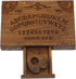 LOGOFUN Miniature Wooden Spirit Board with Planchette Mini Tiny Spirit Talking Board