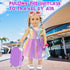 18 inch Set Mermaid Doll Clothes and Doll Accessories Case Luggage Travel Play Include Suitcase, Dresses, Bag, Camera